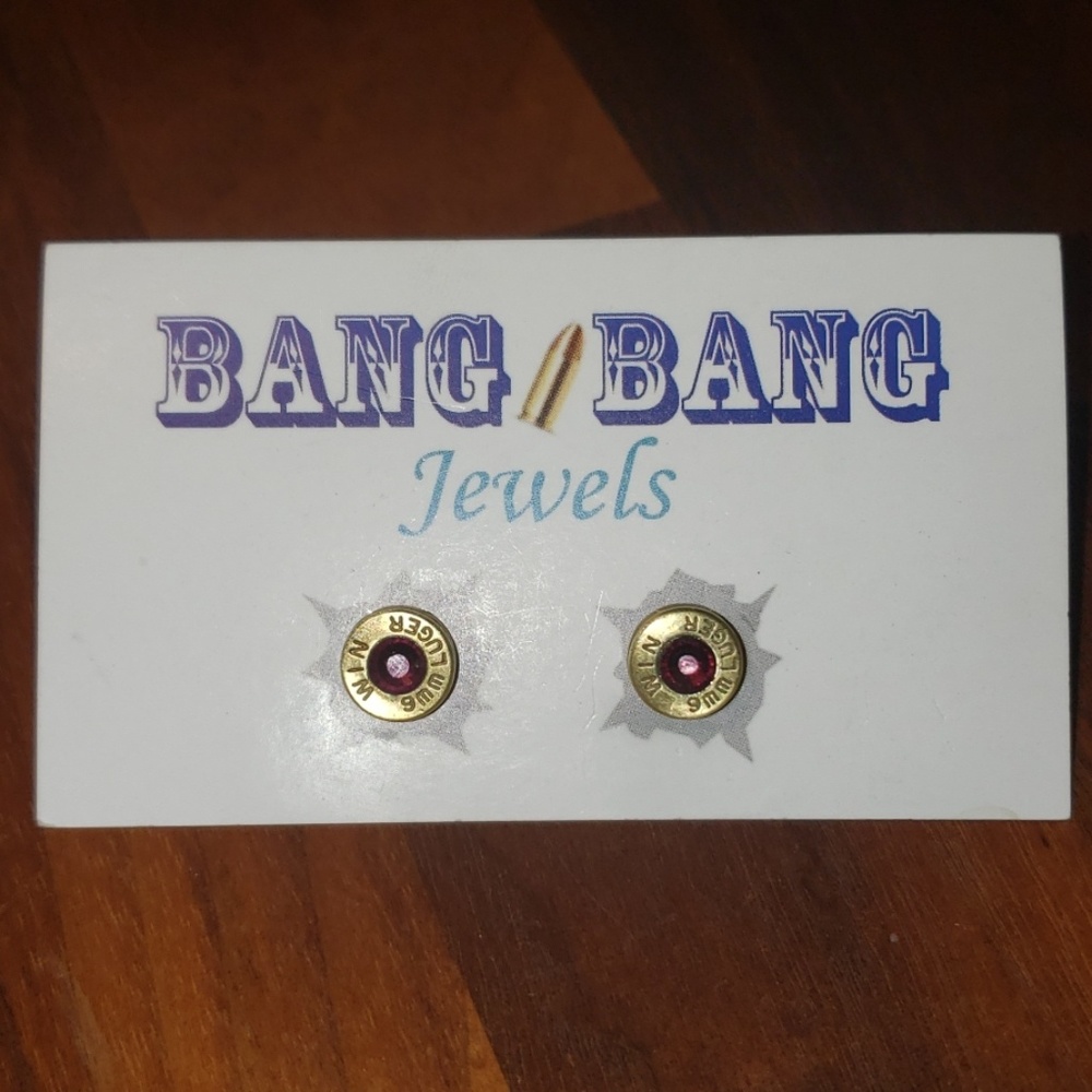 Winchester 9mm bullet casing earings